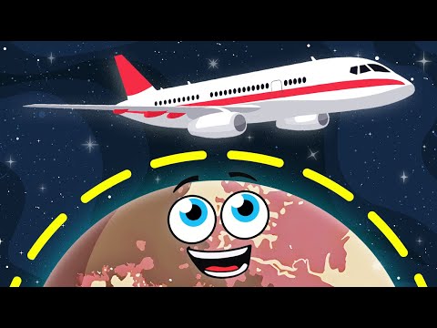 How Long Would It Take An Airplane To Fly Around Each Planet? | Solar System Size Comparison | KLT