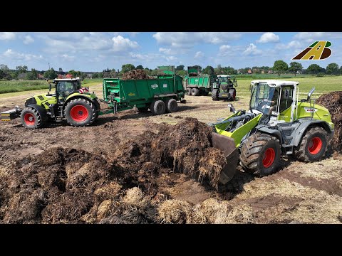 Mist streuen 2024 NEW Radlader Torion Traktor Fendt, Claas Lohnunternehmer im Einsatz Landwirtschaft