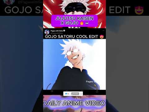 GOJO SATORU COOL EDIT 😍|JUJUTSU KAISEN |#anime #animeedit #jujutsukaisen #shortsvideo #shortsviral