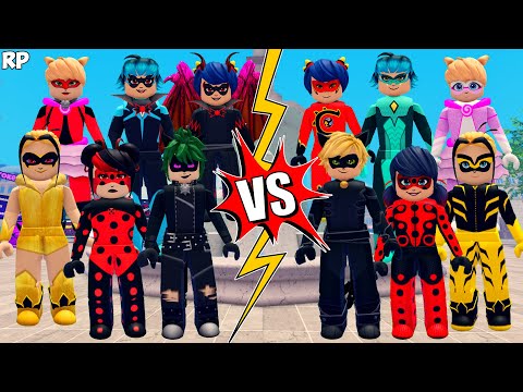 REVERSE VS ORIGINAL TRANSFORMATION (COMPARISON) NO MIRACULOUS RP - MIRACULOUS ROBLOX!