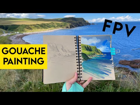 FPV gouache PLEIN AIR ✶  relaxing summer paint & chat