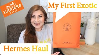 Hermes Unboxing Haul | Hermes Trip Espadrilles | Hermes Exotic CDC24 Bracelet | OxanaLV