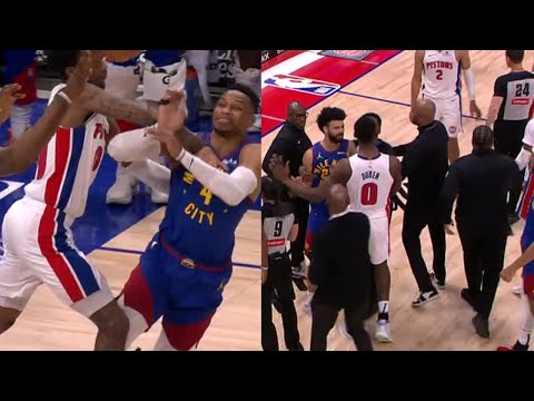 Russell Westbrook FIGHTS Pistons & Jamal Murray gets CONFRONTED after huge FIGHT !