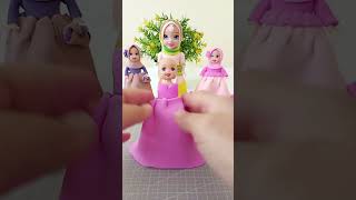 Making A Dress For A Doll With Plasticine/ DIY/ Clayart/ Crafting/Clay ideas/ Miniatures/ Barbiedoll