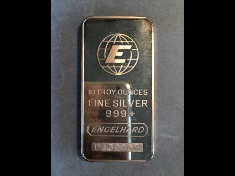 Engelhard 10oz Silver Bar ~ c.1984