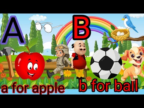 Learn Alphabets A to Z labcd with Live Example | A for Apple | Alphabets With Words | English