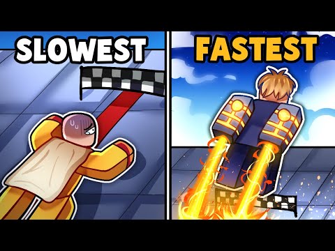 Slowest To Fastest MOVESETS in The Strongest Battlegrounds