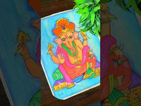 Ganesh chaturthi special ganesh ji drawing ❤️ || ganesh ji drawing 😍 || #shorts