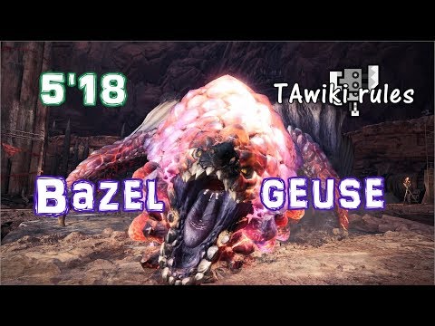 【MHWIB】TAwiki rules 5′18″91 紅蓮滾るバゼルギウス ソロ【スラッシュアックス/スラアク】 Steething Bazelgeuse Switch Axe solo