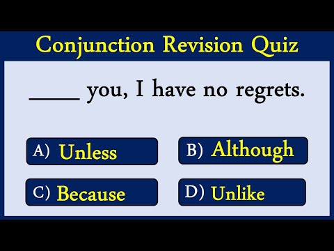 Conjunction Revision Quiz : Can You Score 30/30?