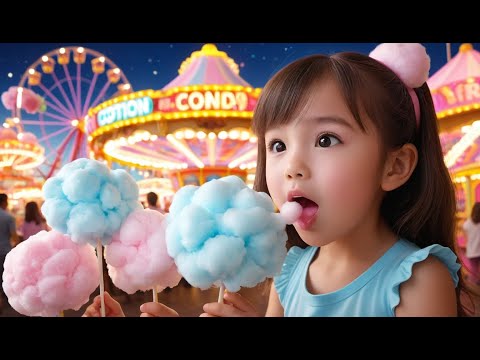 Cotton Candy, Cotton Candy, Sweet and Light Rhyme Song | Nursery Rhyme | Educational Kids Songs