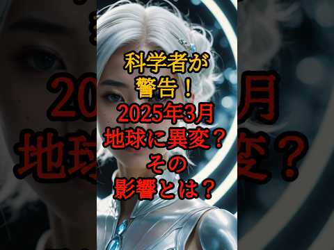 科学者が警告！2025年3月、地球に異変？その影響とは？【 都市伝説 予言 スピリチュアル プレアデス 日本 】