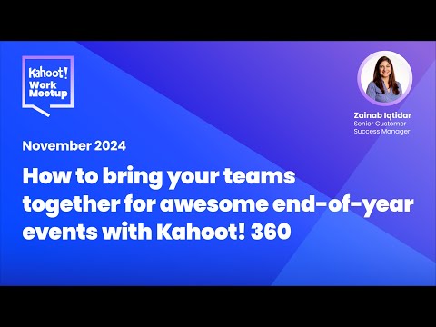 How to create awesome end-of-year events with Kahoot! 360 | Kahoot! WorkMeetup