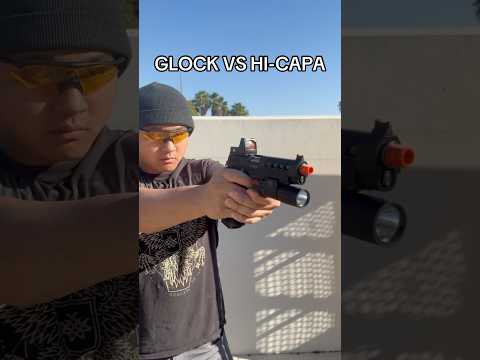 Glock vs Hi-Capa #airsoft #airsoftgi #gbb #short #shorts #gaming #milsim #toys #cod #gloxk