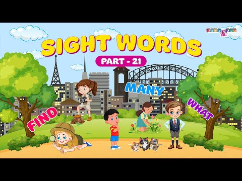 Learn Sight Words | What, Find, Many | Easy Sentences for Kids | Sight Word Quiz I Class 2 I School