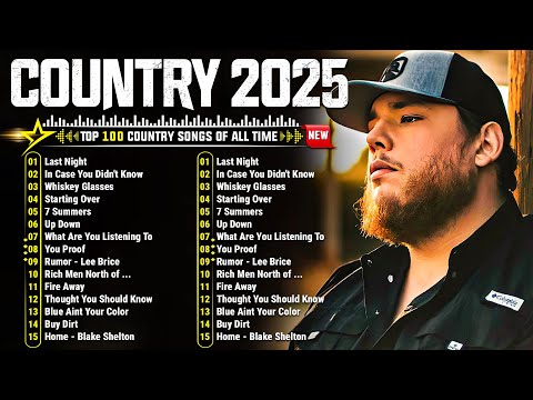 New Country Music 2025 Collection - Luke Combs, Chris Stapleton, Kane Brown, Luke Bryan, Brett Young