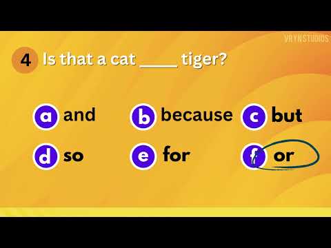 Conjunctions Quiz