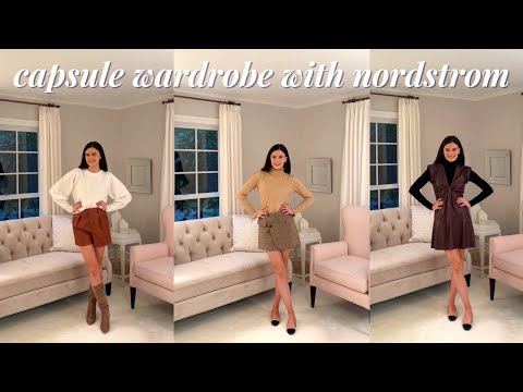 a chic capsule wardrobe with nordstrom | fall fashion and outfits