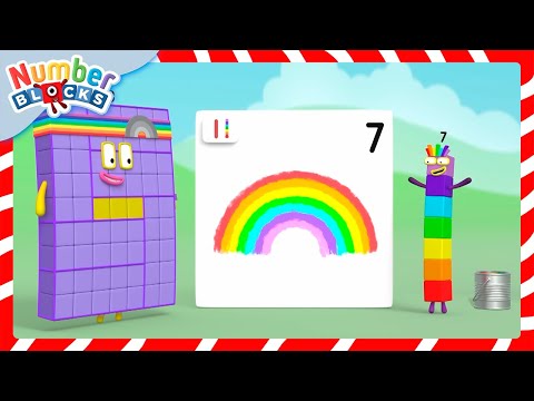 Festive Paint by Numbers 🌈🎨🎄| Counting for Kids | 12345 | @Numberblocks