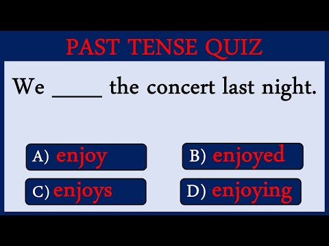 Past Tense Quiz 19 : Can You Pass This Quiz?