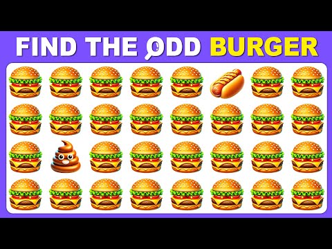 Find the ODD One Out - Junk Food Edition 🍔🍕🍩 Easy, Medium, Hard - 30 Levels Emoji Quiz