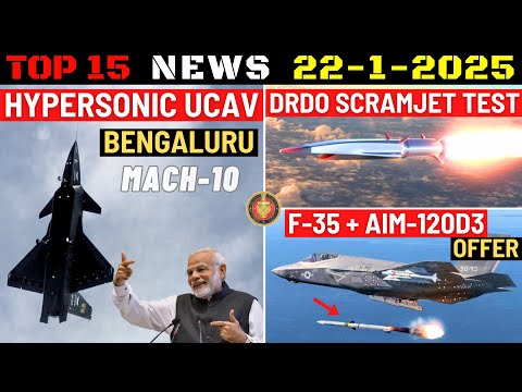 Indian Defence Updates : Indian Hypersonic UCAV,DRDO Scramjet Test,India Joins Eurodrone,F-35 Offer