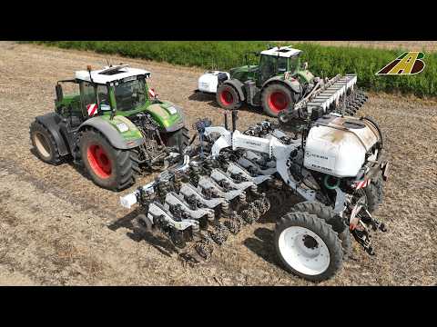 Strip Till - Maisanbau 2024 - Aussaat - Traktor FENDT & AGRISEM - Frühjahrsbestellung Landwirtschaft