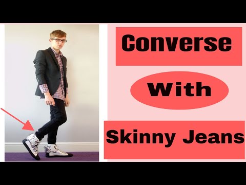 How to Wear Converse High Tops With Skinny Jeans For Guys|Men's Grooming Style