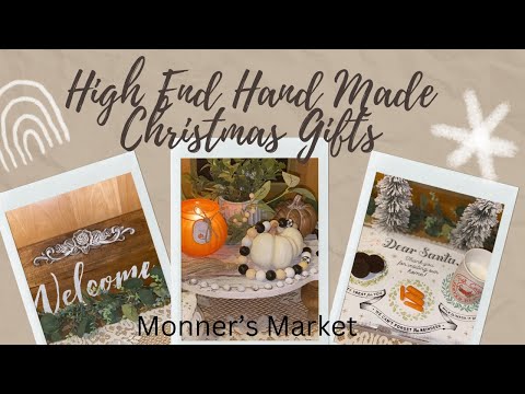 High End Handmade Christmas Gifts - Turn left over scrap wood into gorgeous gifts! #monnersmarket