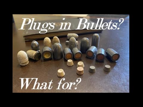 Why did some Civil War-era rifle bullets have plugs?