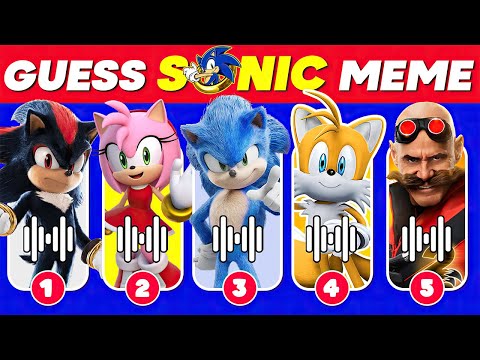 Sonic The Hedgehog 3 Movie Trailer ~ Guess The Character by Their Voice | Sonic exe, Shin sonic