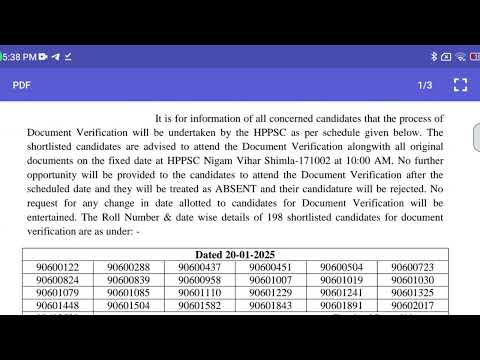 lecturer political science document verification schedule out