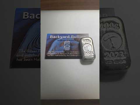 Backyard Bullion ~ The Silver Forum ~ 100 Gram Poured Silver Bar with Edinburgh Hallmarks!