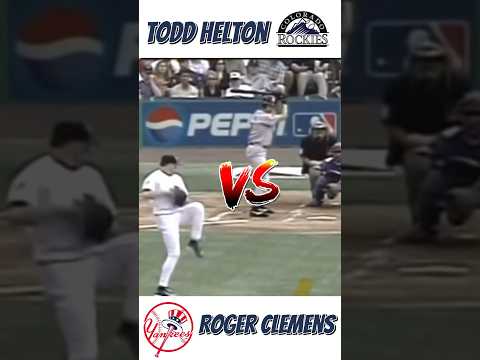 Yankees Roger Clemens VS Rockies Todd Helton 2001 #MLB All-Star Game