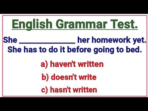 English Grammar Test ✍️ How well do you know English?