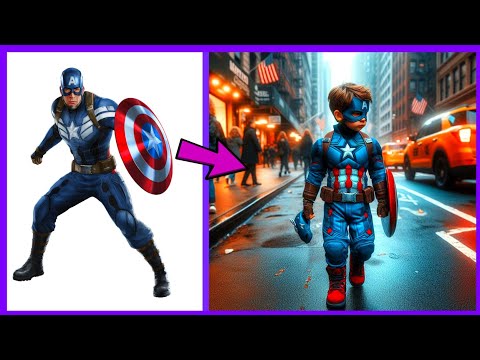 AVENGERS But CHILDREN 👦 VENGERS 🔥 All Characters (marvel & DC) 2024💥