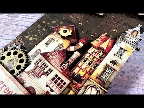 mixed media tag - houses