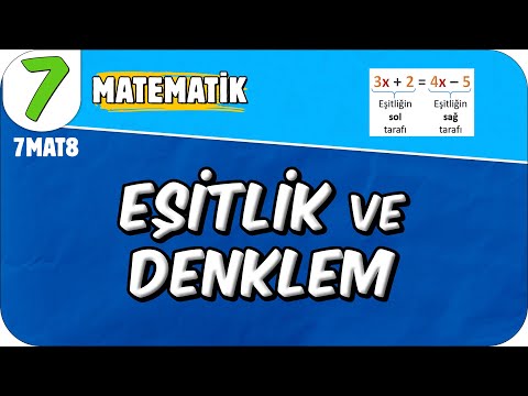 Eşitlik ve Denklem 📘 7MAT8 #2025