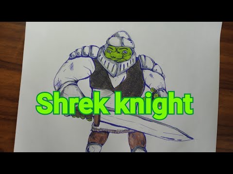 Shrek knight drawing.