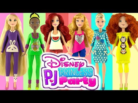 Play doh disney princess Rapunzel Ariel Aurora Tiana Cinderella Merida playdough videos for kids