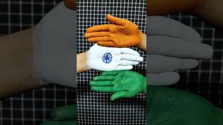 How to Make Indian Flag Painting on Hands | Indian Flag Making on Hands | #shorts #drawing #art