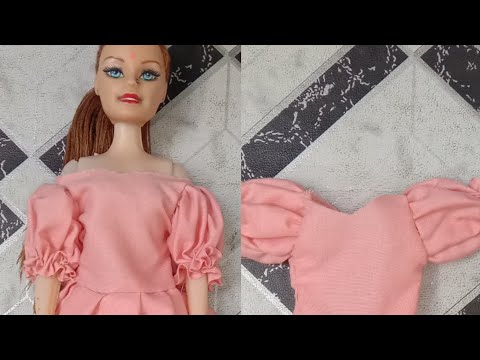 Diy Barbie frock dress making