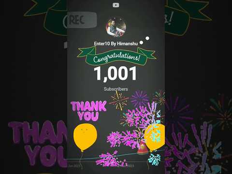 1000 subscribers complete ho gya #thanksforsupporting #keepsupporting and is Jaa rhe chod k tere mah