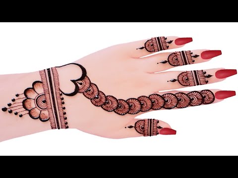 New Heart shape Mehndi Design for Hands|Easy Simple Mehandi Design 2024 | Mehendi |Mehandi ka design