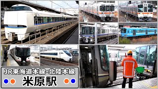 新塗装しらさぎの姿もすっかり馴染んできました。（米原駅で見られた列車達）2025年1月　#KAZUの鉄道館