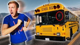 FOUND ABANDONED SCHOOL BUS (Exploring YouTube Hacker Evidence & Hidden Treasure Mystery Clues)