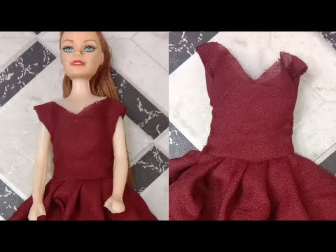 Diy Barbie gown making