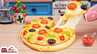 Making Perfect Mini Cheese Pizza Hut In Mini Kitchen 🍕 ASMR Cooking Mini Food