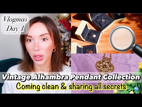 Van Cleef Vintage Alhambra Necklace Pendant Collection In-Depth Review VCA Vlogmas Day 1